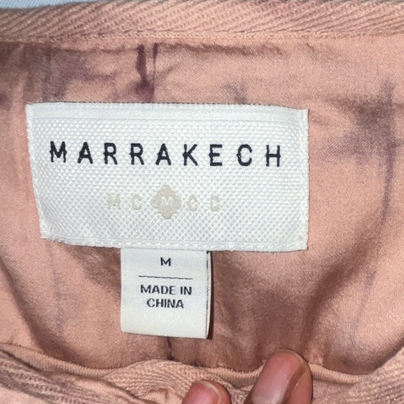 New Marrakech MCMCC Anthropologie Quilted Jacket Tie Dye Pink Size Medium - Picture 3 of 8